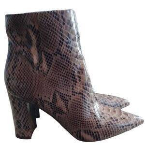 Marc Fisher Snakeskin Boots 8.5M